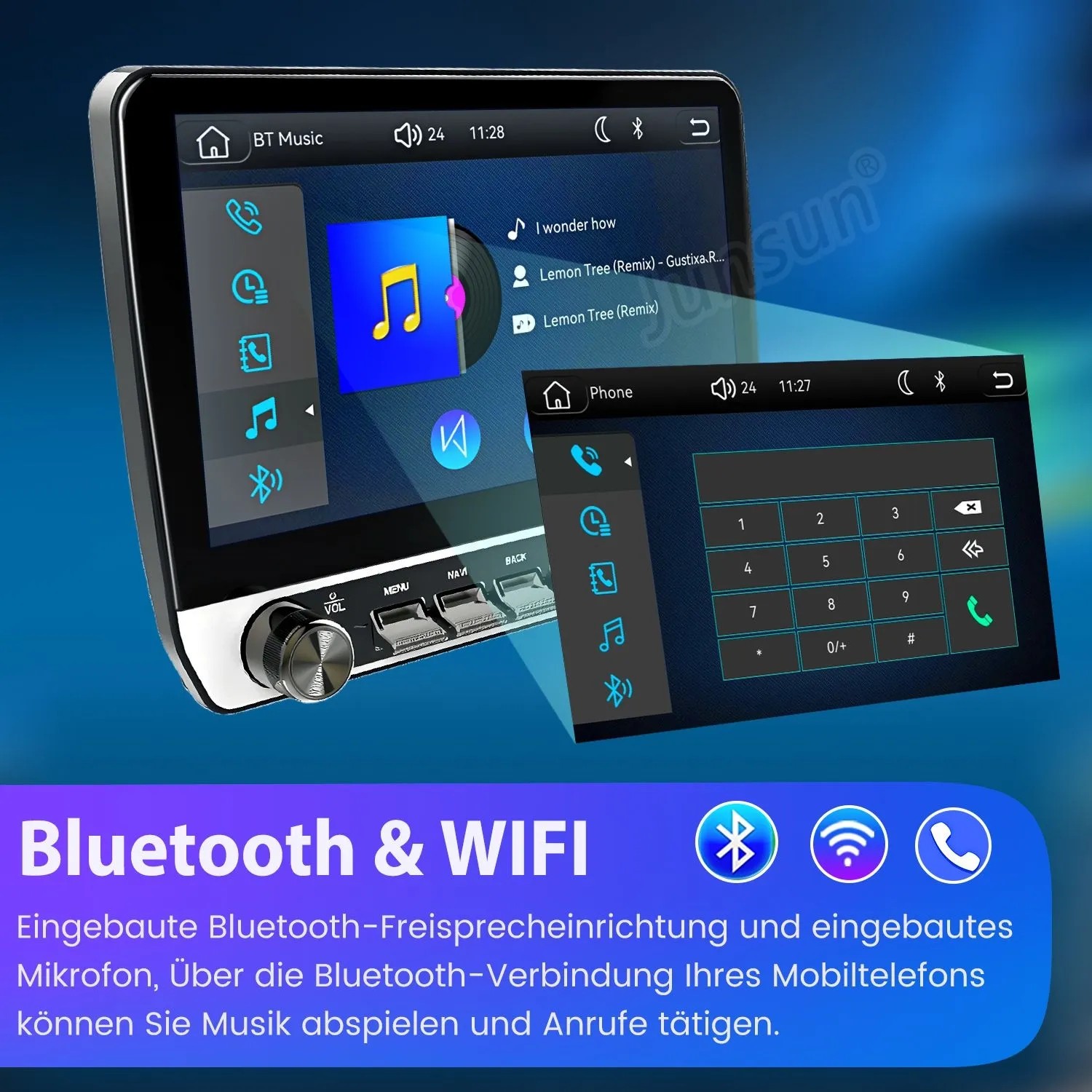 Junsun Autoradio Für Citroen Jumper Peugeot Boxer 2007-2023 Fiat Ducato 2006-2023 Linux Mit Drehknopf_9