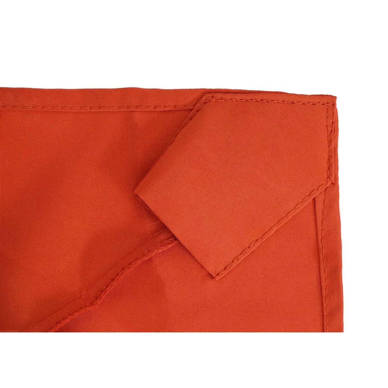 Detailaufnahme: MCW Ersatzbezug, halbrunder Sonnenschirm Parla, orange, 270 cm.