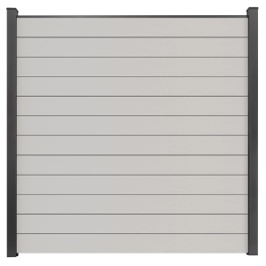 GroJa Steckzaun Schmal Basicline 180 cm x 180 cm Weiß