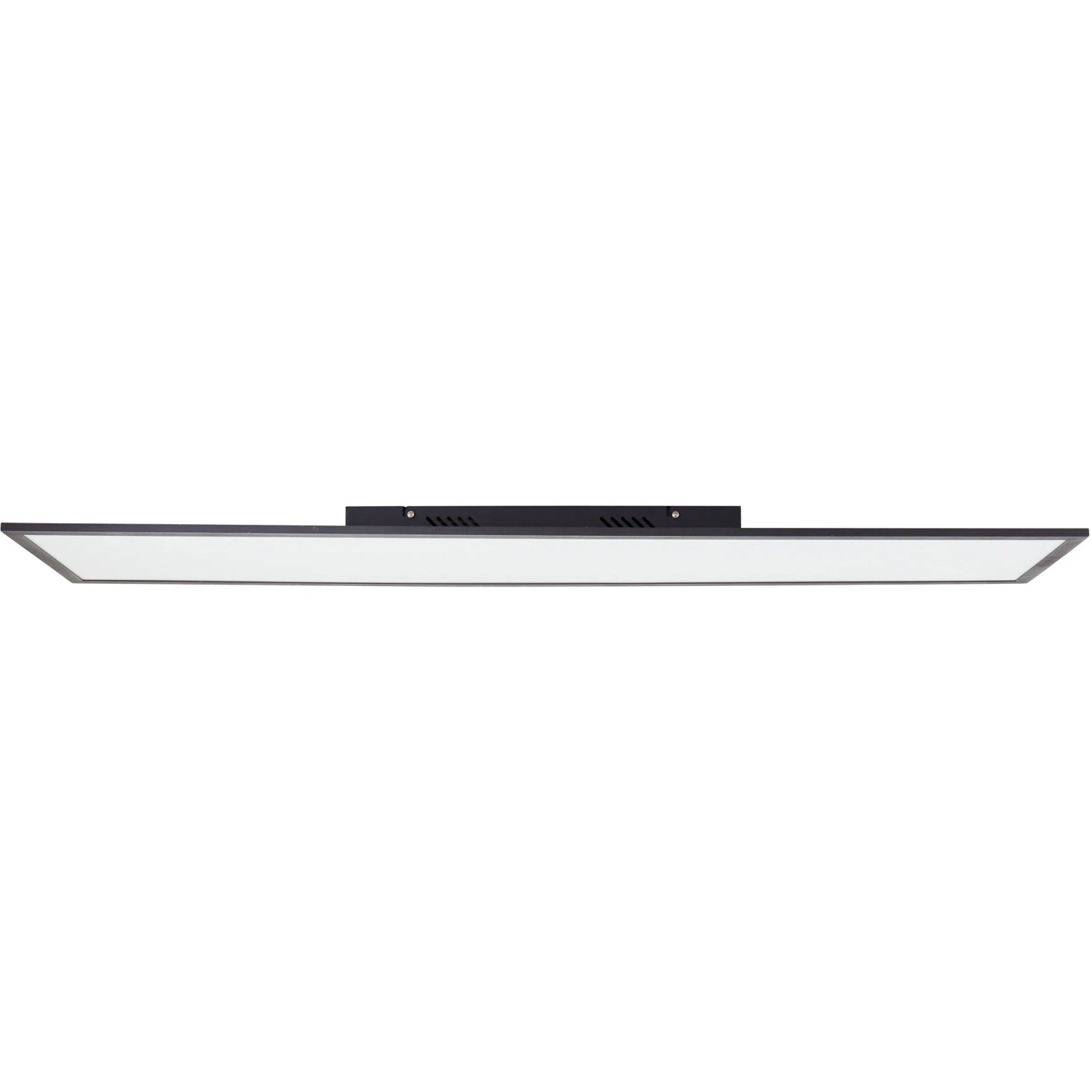 Schwarzes LED-Deckenpaneel Jacinda, 120x30 cm, für Innenräume. Dimmbar mit Fernbedienung.