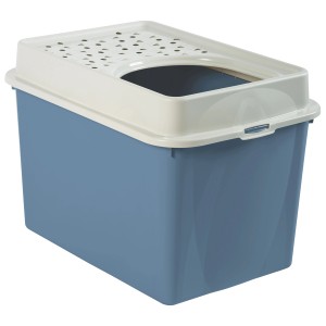 Rotho Katzentoilette Eco Berty Oben Offen Horizontblau