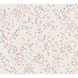 Vliestapete New Walls Grafisch Muster Glanz Leicht Strukt. Blau Rosa FSC®