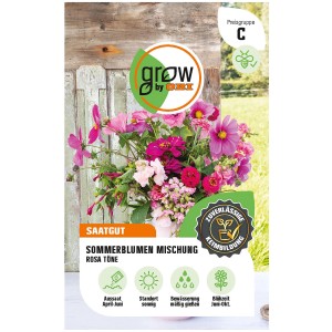 GROW by OBI Sommerblumen Mischung Rosa Töne im Detail