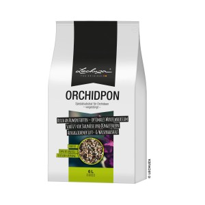 Lechuza Orchidpon Orchideenerde, 6 Liter, Spezialsubstrat für gesundes Wachstum und üppige Blüten.