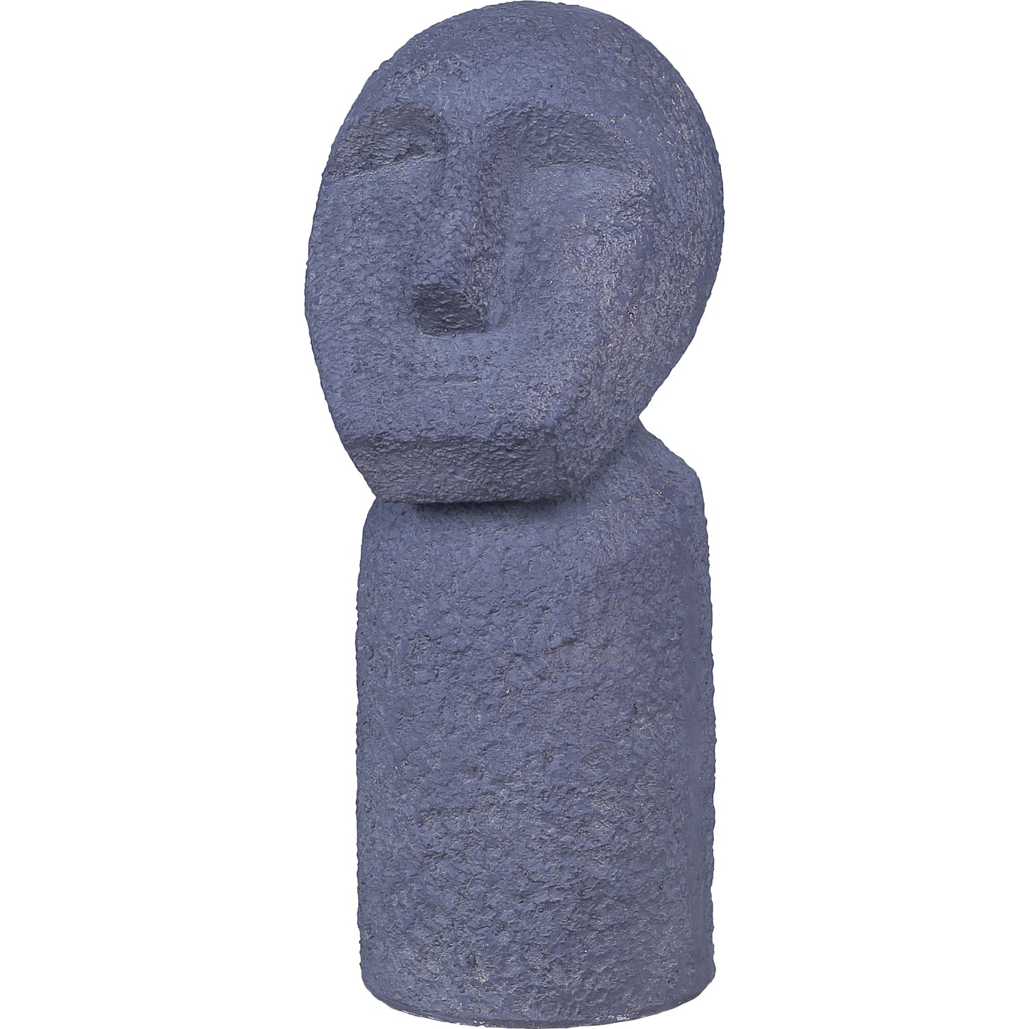 DekoFigur Osterinsel aus Fiberclay 23 cm x 20 cm x 51 cm Dunkelgrau