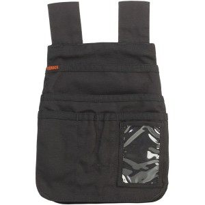 Schwarze Herock Nageltasche Screw für Arbeitsgürtel mit Fächern und Ausweisfach.