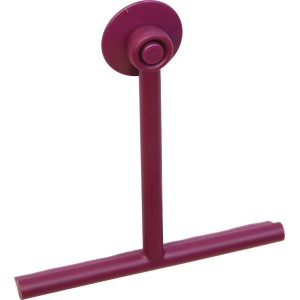 Violettfarbener baliv Dark Wonder Duschabzieher aus Polyresin für Badhelfer.