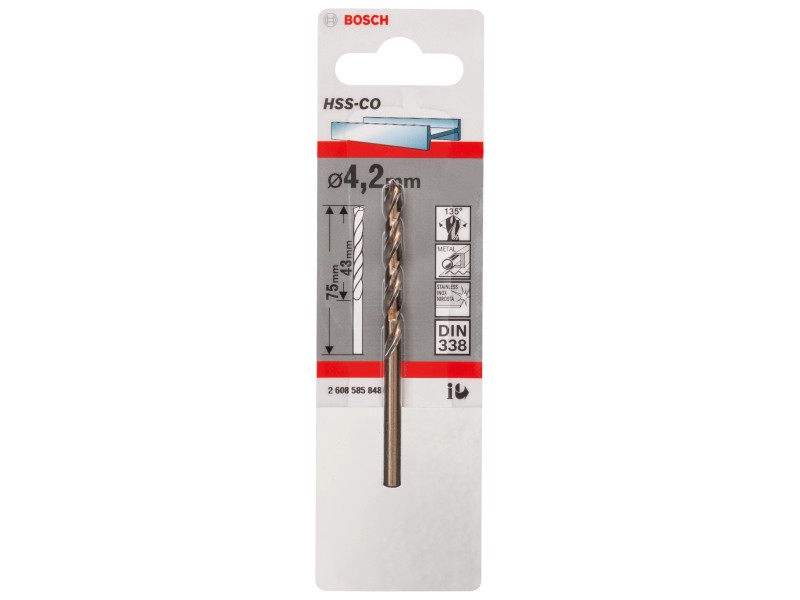 BOSCH MECHE METAL HSS-CO 135° ROBUSTLINE (6 PCS)