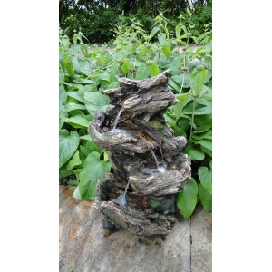 Gartenbrunnen-Set Vernier mit LED-Beleuchtung und Pumpe, Mini-Wasserfall für den Garten.