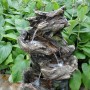 Gartenbrunnen-Set Vernier mit LED-Beleuchtung und Pumpe, Mini-Wasserfall für den Garten.