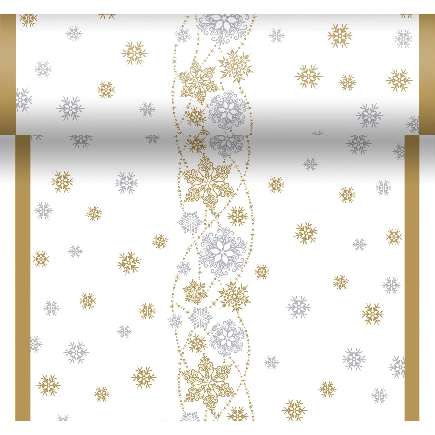 Duni Dunicel Tischläufer 3 In 1, Dunkelblau – 40 Cm X 4,8 M, Alle 40 Cm Perforiert