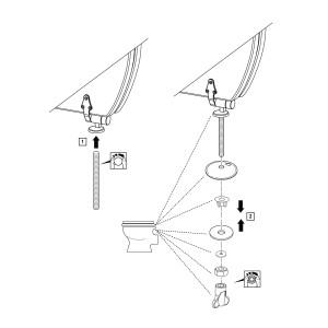 Montageanleitung für baliv WC-Sitz Pollino mit Absenkautomatik, MDF Holzkern, Weiß.
