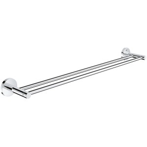 Grohe Essentials Doppel-Handtuchhalter, Chrom, zur Wandmontage.