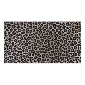 Universal Teppichläufer Safari, 67x120 cm, mit Leopardenmuster.