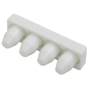 Gardinia Endstücke, 2er-Pack, für 1-läufige Aluminium-Vorhangschiene, weiß.