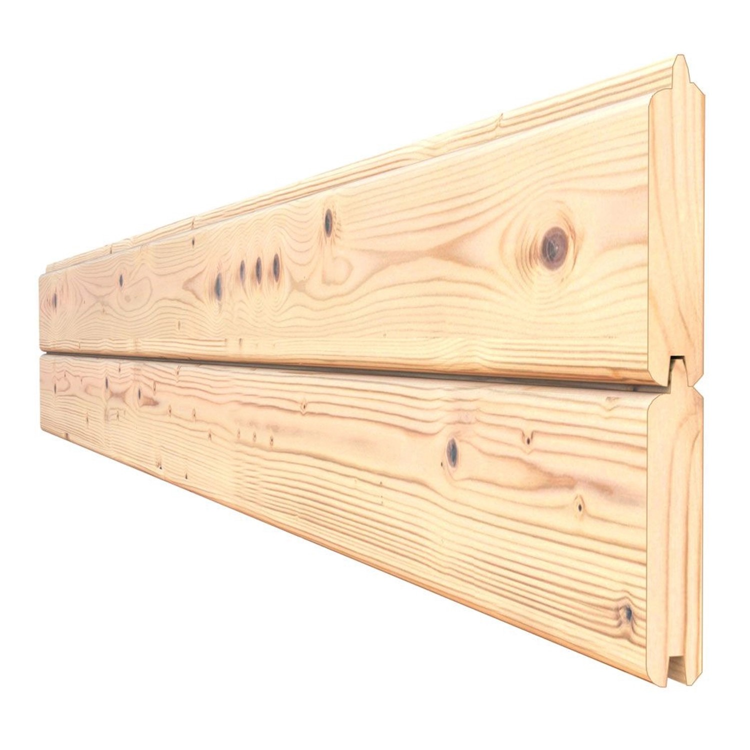 Detailaufnahme: Wandelemente des naturbelassenen Gartenhauses Amrum aus Holz (FSC®)