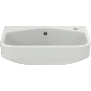 Ideal Standard i.life S Halbeinbauwaschtisch, 50 cm, Weiß, mit Hahnloch