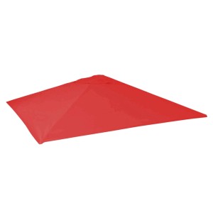 Roter MCW Ersatzbezug für Sonnenschirm, 5x5 m.