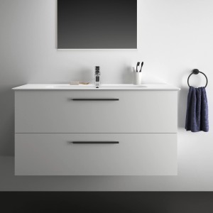 Ideal Standard Waschtisch-Paket i.life A, 120 cm, Weiß, mit Unterschrank und zwei Auszügen.