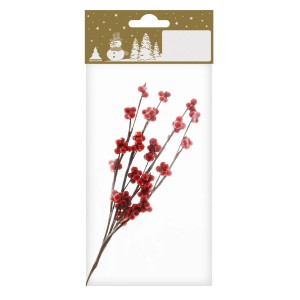 Zweig mit kleinen Roten Beeren 15 cm