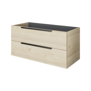 Pelipal Waschbeckenunterschrank Quantum 07, 100 cm, Polar Pinie quer mit 2 Auszügen.