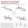 Anleitung zum Ausrichten der Zweige des Weihnachtsbaums für eine volle, üppige Form. Schneller Aufbau der Weihnachtsdekoration.