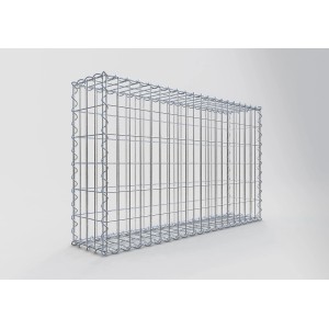 Gabiona Gabionenkorb, 60x100x20 cm, Maschenweite 5x10 cm, Drahtkorb für Einfassungen und Mauern.