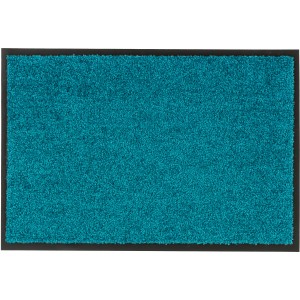 Türkise ASTRA Sauberlaufmatte Diamant, 40x60 cm, für den Eingangsbereich. Fußmatte mit schwarzem Rand.