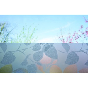 d-c-fix Premium Fensterfolie Amena mit Blätterdesign für Sichtschutz und Dekoration.