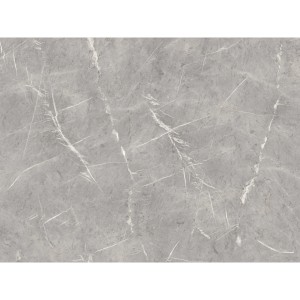 Grauer PVC-Bodenbelag in Marmoroptik (Andiamo Stellar 591) als Meterware.
