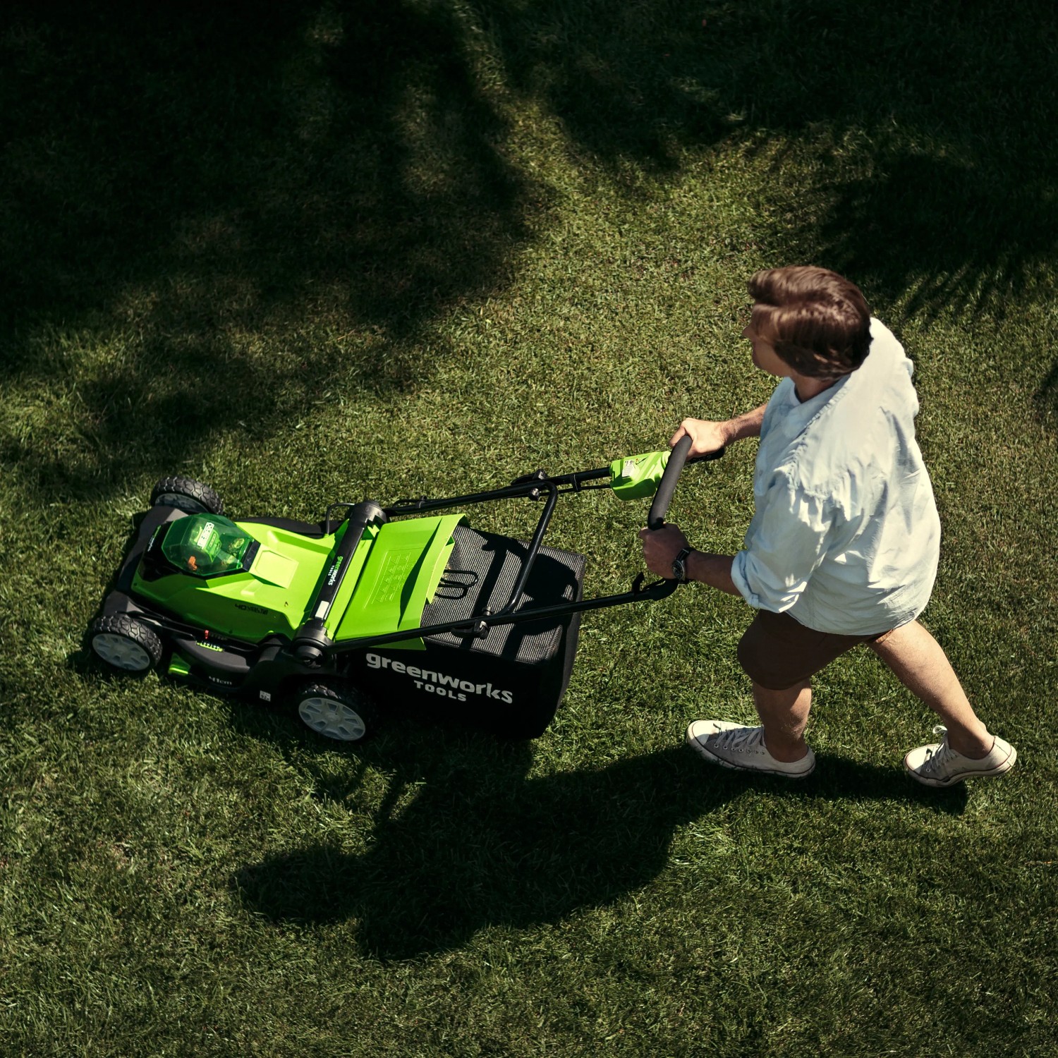 Greenworks AkkuRasenmäher G40LM41K4 KIT 40V kaufen bei OBI