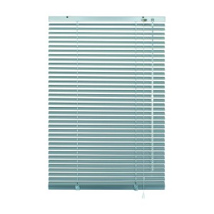 Gardinia Aluminium Jalousie, 100x130 cm, silberfarben. Sicht- und Sonnenschutz für Fenster.