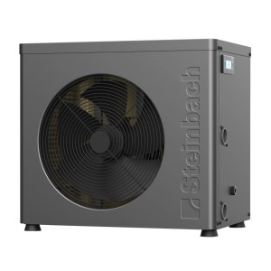 Steinbach Wärmepumpe Solid 4,3 für Pools bis 20.000 l, mit leisem Betrieb und App-Steuerung.