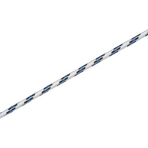 Schotleine, Ø 8 mm, weiß-blau-schwarz, als Meterware