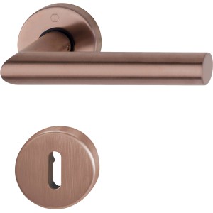 Hoppe Rosetten-Garnitur Amsterdam OB, Türbeschlag aus Aluminium in Bronze-Optik.