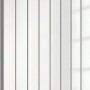 Weißer Ximax Raumheizkörper P1 Duplex, 1800x595mm, mit vertikalen Paneelen und Mittenanschluss.
