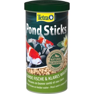 Tetra Pond Fischfutter Sticks 1 l: Hauptfutter für Teichfische mit natürlichen Inhaltsstoffen.