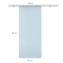 HOMCOM Glasschiebetür Mattglas 102,5x205cm mit silbernem Hängesystem. Blickdicht, lichtdurchlässig für Zimmertüren.