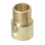 Goldfarbenes Messing-Verlängerungsstück für Basi Türspion TS 680. Zylindrisch mit Gewinde, für Türstärken.