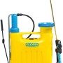 Gloria Rückensprüher Hobby 1200: Gelber 12L Drucksprüher mit Messinglanze und Tragesystem für Garten und Pflanzenpflege.