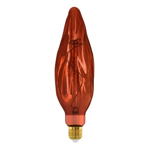 E27 LED Leuchtmittel in Kerzenform, 4W, Kupferfarben, von Eglo.