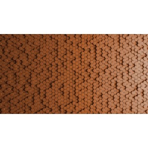 Fototapete  3D Honeycomb Orange 5,00m x 2,70m FSC®