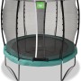 Grünes EXIT Allure Classic Gartentrampolin, Ø 253 cm, mit Sicherheitsnetz.