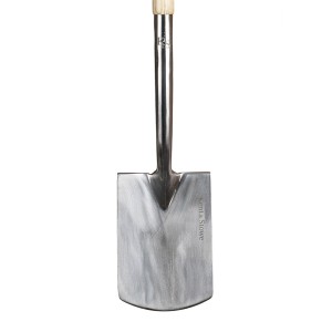 Kent & Stowe Kinder-Spaten, 71 cm, mit Edelstahlblatt und Holzstiel.