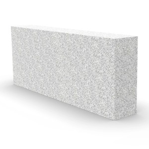 H+H Planbauplatte aus Porenbeton, 62,5x25x10 cm, für Innen- und Außenbau.