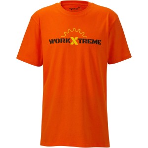 Orangefarbenes Scheibler Workwear T-Shirt Work X treme 8604 Gr. M