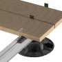 GSTerrassen Clip zur unsichtbaren Befestigung von Terrassendielen auf Holz-Unterkonstruktion.
