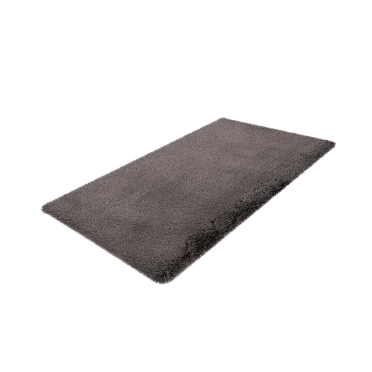 Grauer Lalee Badteppich Heaven, 40x60 cm, mit ultrasoftem Flor.