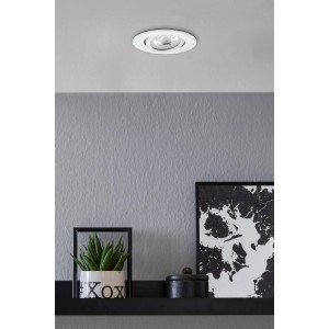 Weiße Eglo LED-Einbauleuchte Saliceto-Z, 5W, für stimmungsvolle Beleuchtung im Wohnbereich.