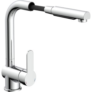 Schütte Spültischarmatur London Chrom mit herausziehbarem Auslauf.